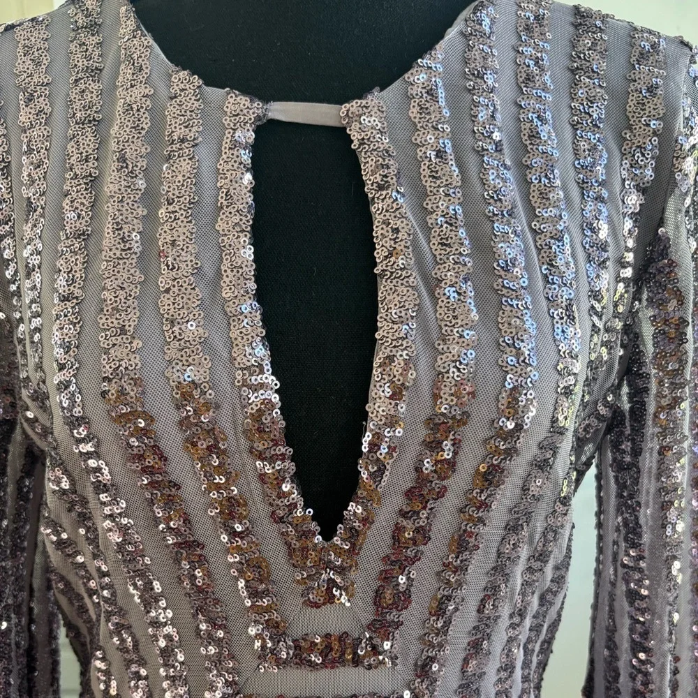Anthropologie purple sequin